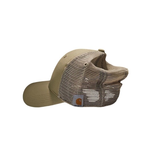 Carhartt Men's Rugged Professional Series Canvas Mesh-Back Tan Cap - Picture 3 of 4